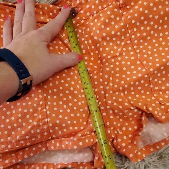 Cute orange and white polka dotted Splendid shorts - Picture 7 of 8